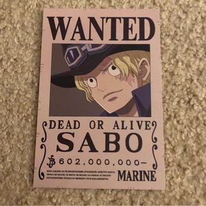 one piece sabo wanted postcard from japan Mugiwara store